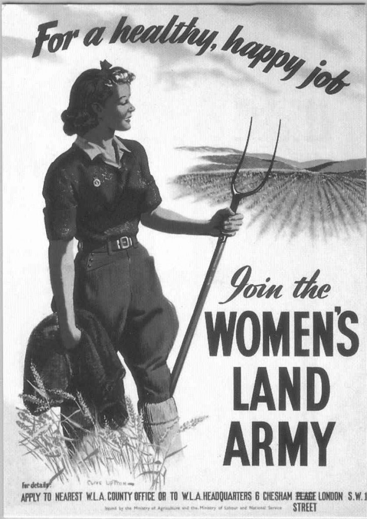 A compelling Land Girl recruitment poster. It worked on me.