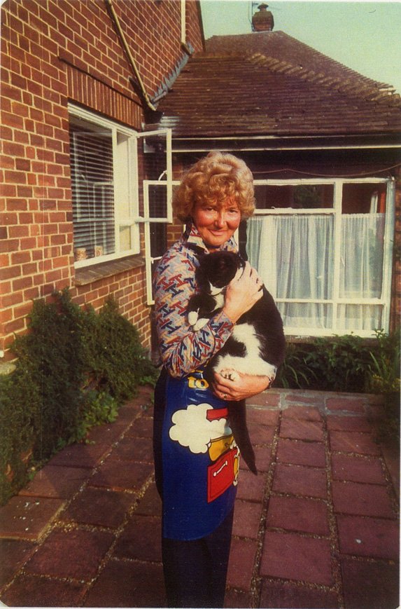 Picture of Jeanne Flann at 19 Bounds Oak Way in the 1980s