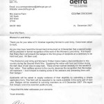 Defra responds to my question about recognition for WLA members, Land Girls, informing me that a badge would be awarded to those alive on December 6, 2007.